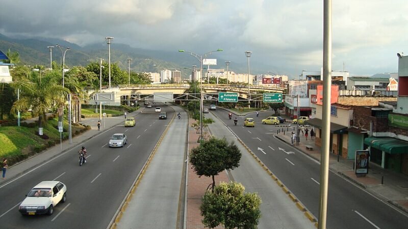 Vía hacia Floridablanca desde Bucaramanga