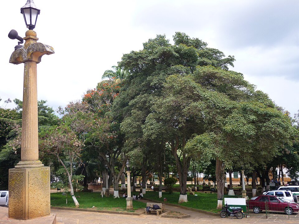 Parque principal de Barichara, Santander, destino turístico regional