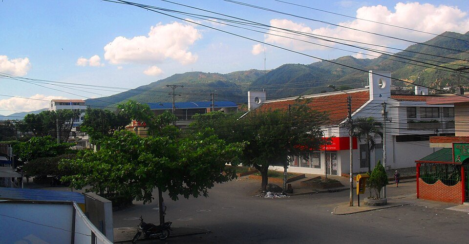 Vista del municipio de Girón en Santander, Colombia