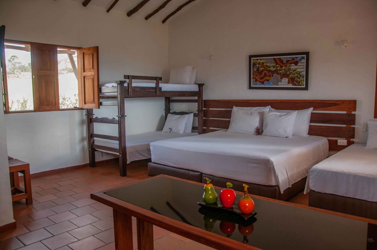 Interior de la cabaña Palya de Timbarra Cottage